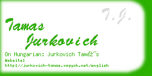 tamas jurkovich business card